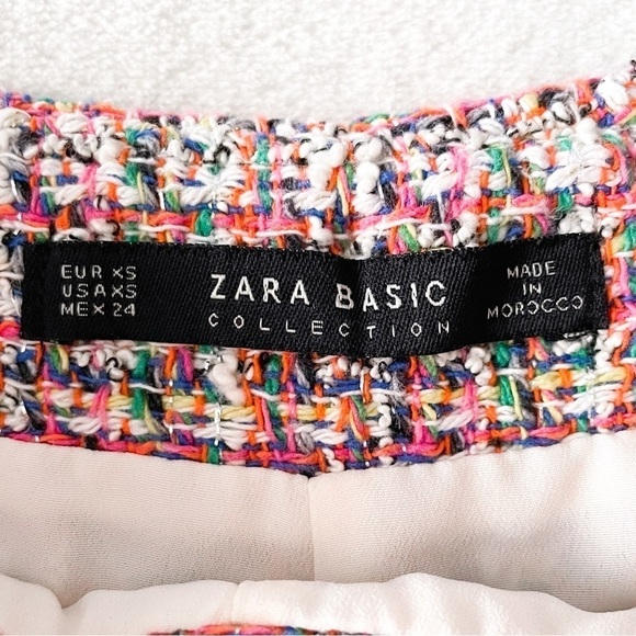 ZARA Rainbow Tweed Shorts - Picture 3 of 9